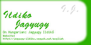 ildiko jagyugy business card